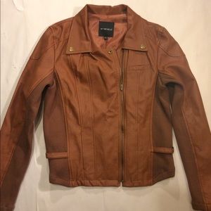 Adorable Tan Bomber Jacket Size Women’s Large